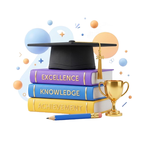 JEE & Olympiad Preparation 3D Asset